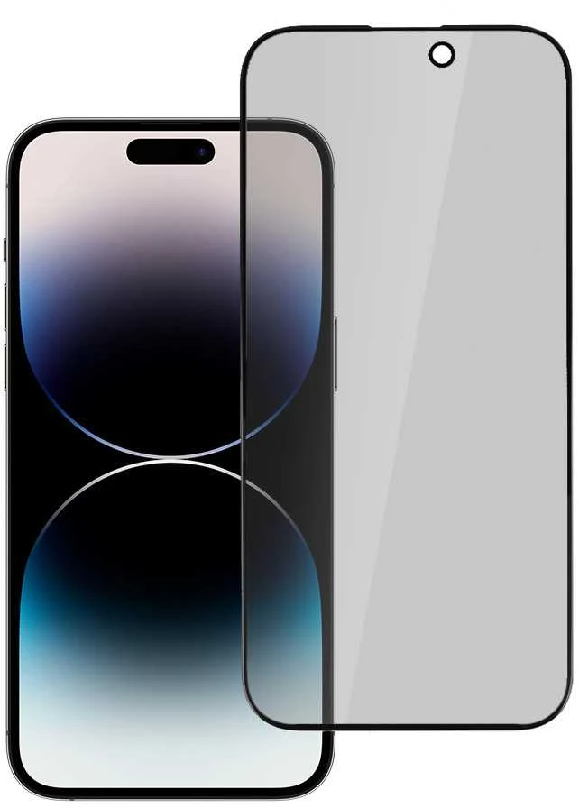 Toptel Topt Apsauginis stiklas Privacy Glass skirtas Apple iPhone 15 Juodas