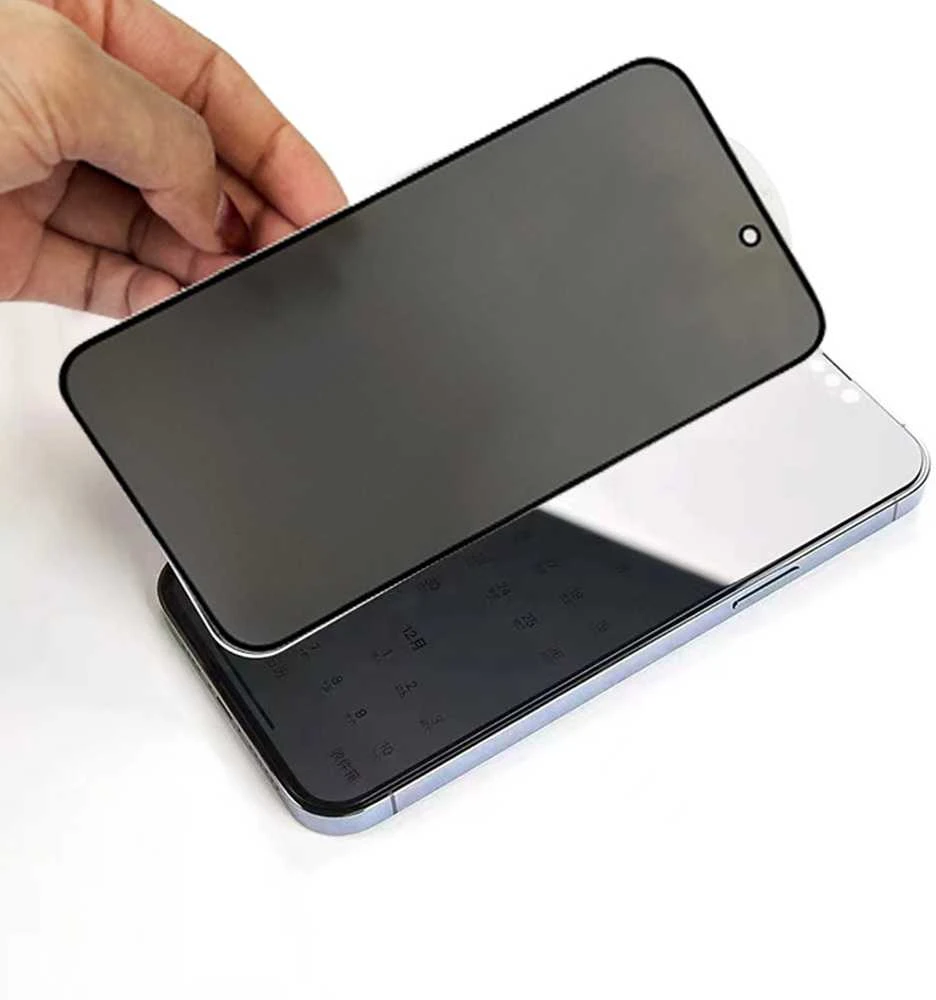 Toptel Topt Apsauginis stiklas Privacy Glass skirtas Apple iPhone 15 Pro Juodas