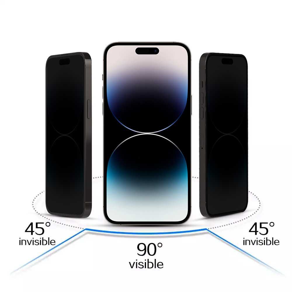 Toptel Topt Apsauginis stiklas Privacy Glass skirtas Samsung Galaxy A35 5G/A55 5G Juodas