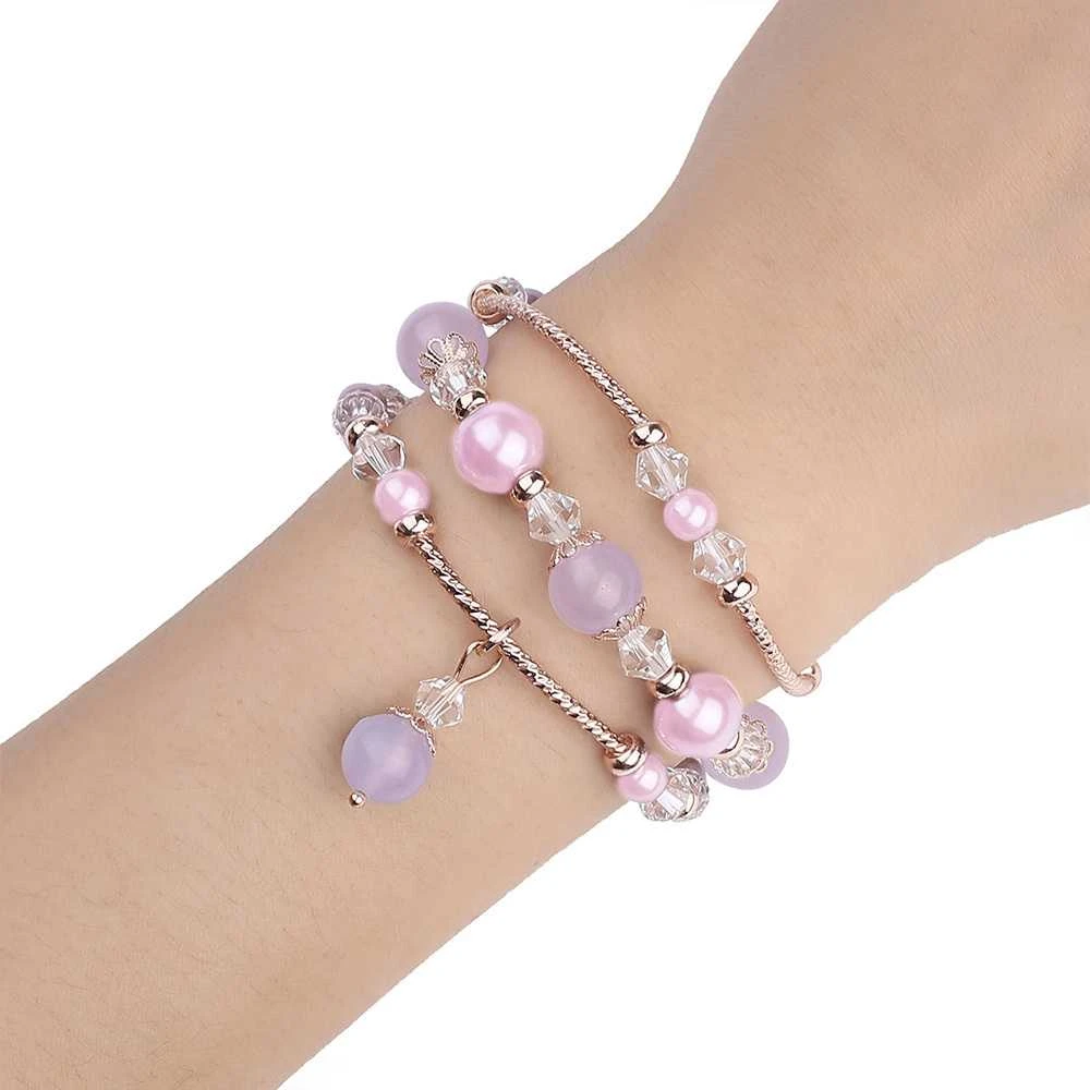 Toptel Topt Apyrankė skirta Apple Watch 38/40/41 design 4 aukso ir violetinės spalvos