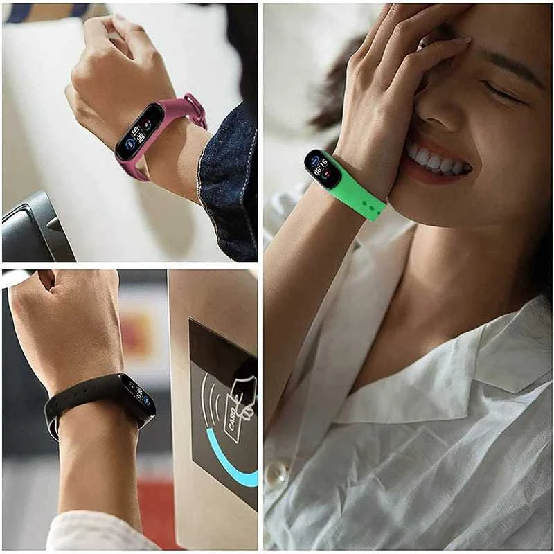 Fusion Accessories Topt Apyrankė skirta Xiaomi Mi apyrankė 5/6/7 geltonos spalvos