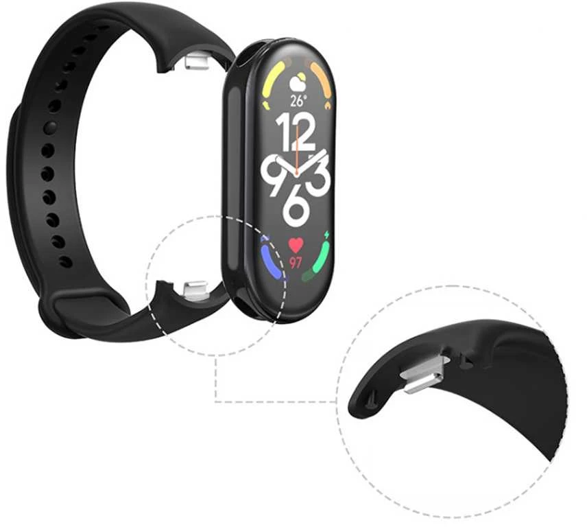 Fusion Accessories Topt Apyrankė skirta Xiaomi Mi apyrankė 8 oranžinės spalvos