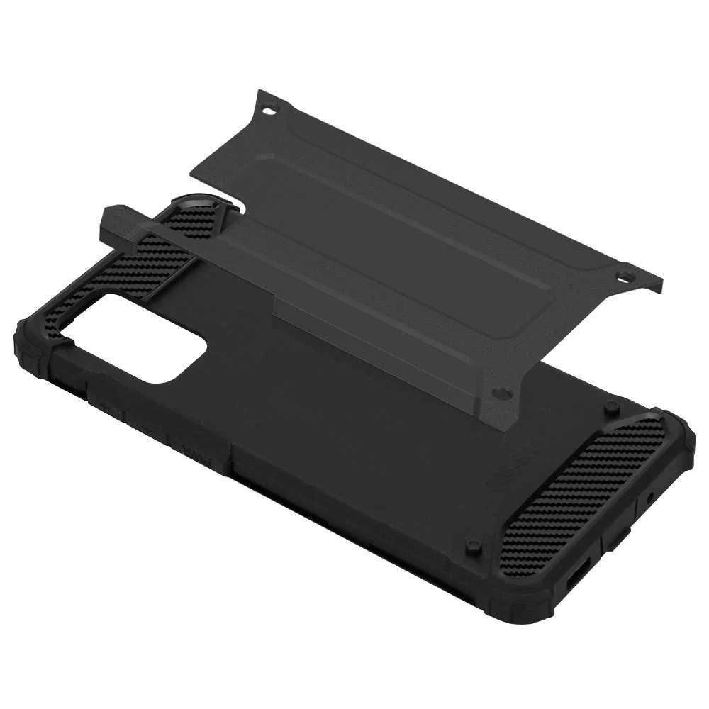 Fusion Accessories Topt Armor Carbon Dėklas skirtas Apple iPhone 15 Plus juodos spalvos