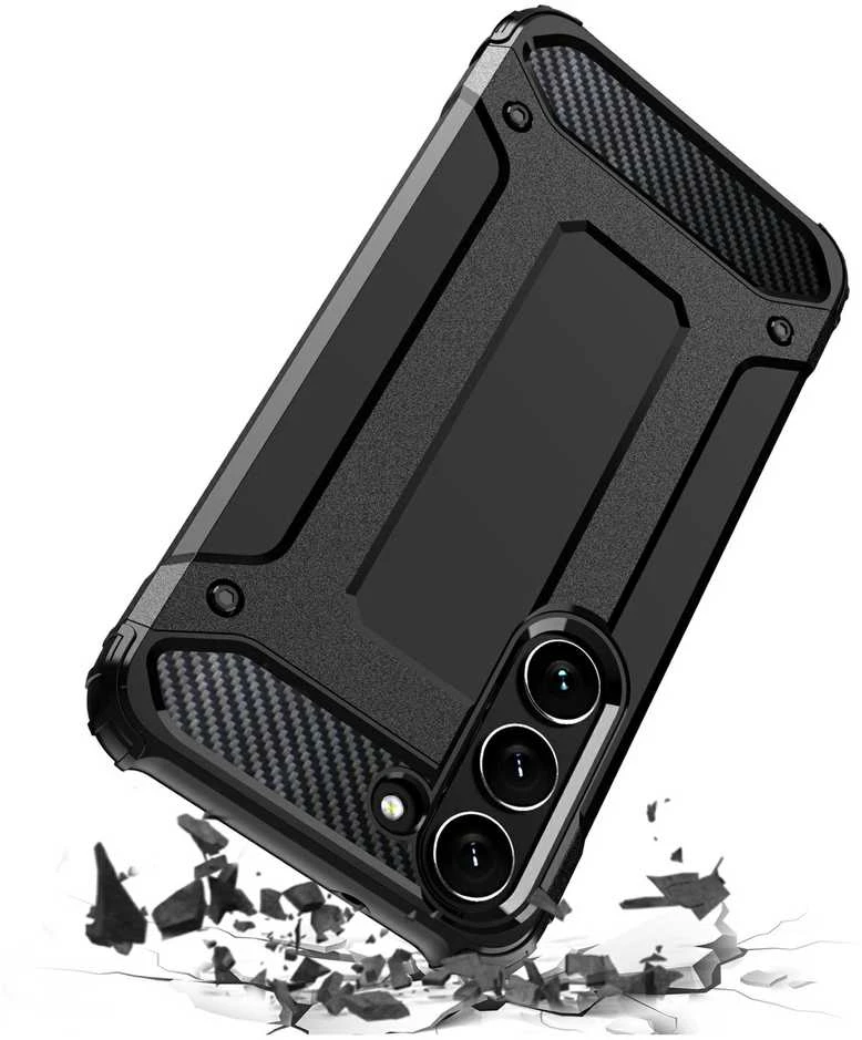 Fusion Accessories Topt Armor Carbon Dėklas skirtas Samsung Galaxy S25 juodos spalvos