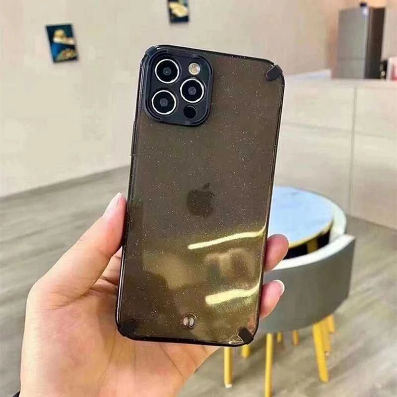Toptel Topt Armor Glitter dėklas skirtas Apple iPhone 12 Pro Max juodas