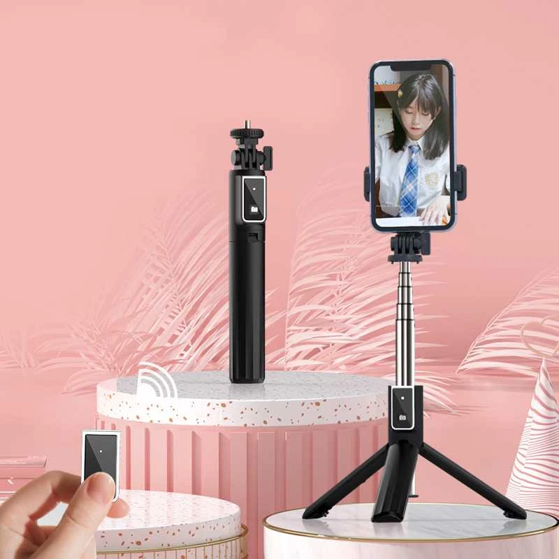 Fusion Accessories Topt Asmenukių lazda MINI – su atjungiamu bluetooth nuotoliniu valdymu ir trikoju – P40L juodos spalvos