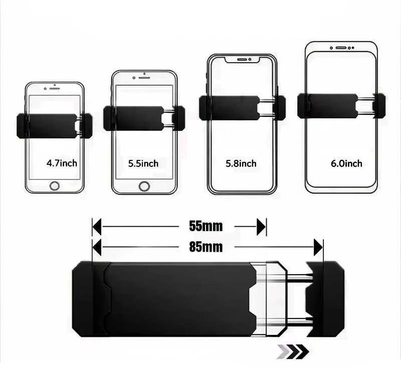 Toptel Topt Automobilinis laikiklis – UNIVERSAL with air vent mount – TYPE 2
