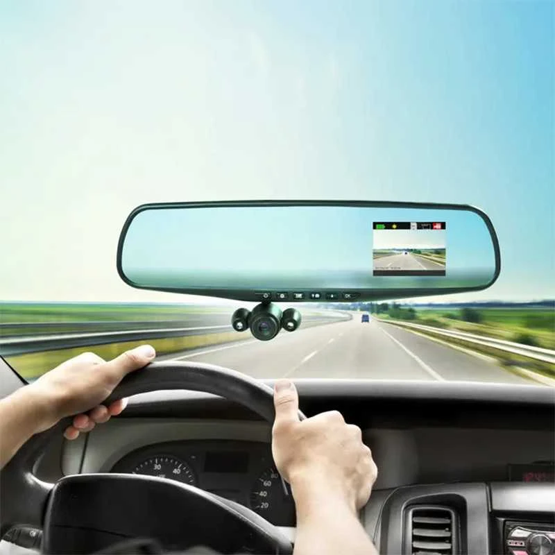 Oem Topt Automobilinis vaizdo registratorius DVR-01 veidrodis 4,0 coliai + galinio vaizdo kamera