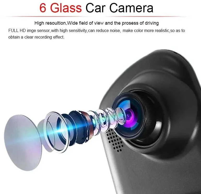 Oem Topt Automobilinis vaizdo registratorius DVR-01 veidrodis 4,0 coliai + galinio vaizdo kamera