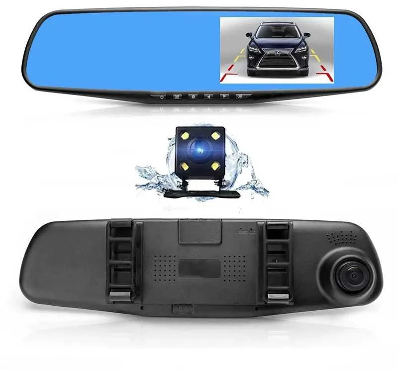Oem Topt Automobilinis vaizdo registratorius DVR-01 veidrodis 4,0 coliai + galinio vaizdo kamera