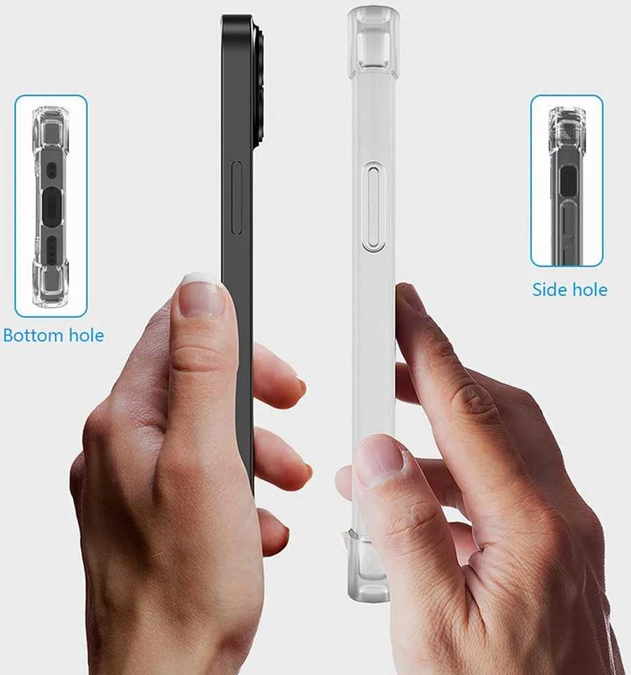 Topt Back dėklas ANTI SHOCK 0,5mm skirtas IPHONE 14 PLUS skaidrus