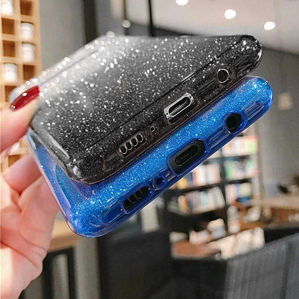 Toptel Topt Back dėklas BLING skirtas Samsung Galaxy S22 Plus juodos spalvos