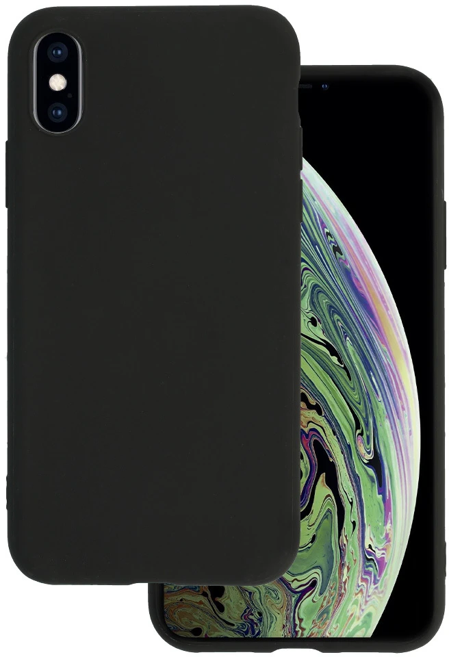 Fusion Accessories Galinis dėklas Matinis, skirtas iPhone X/XS (5,8″) juodos spalvos