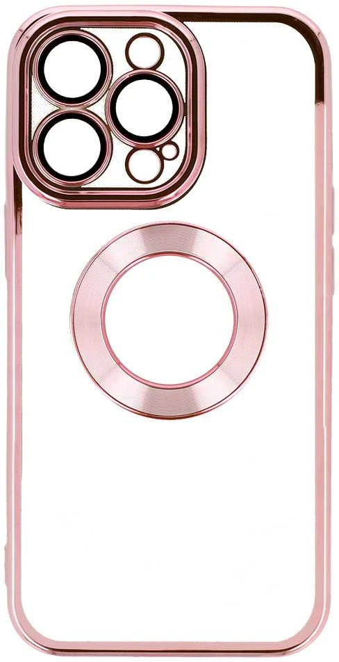Topt Beauty skaidrus dėklas skirtas iPhone 12 Pro Max rožinės spalvos