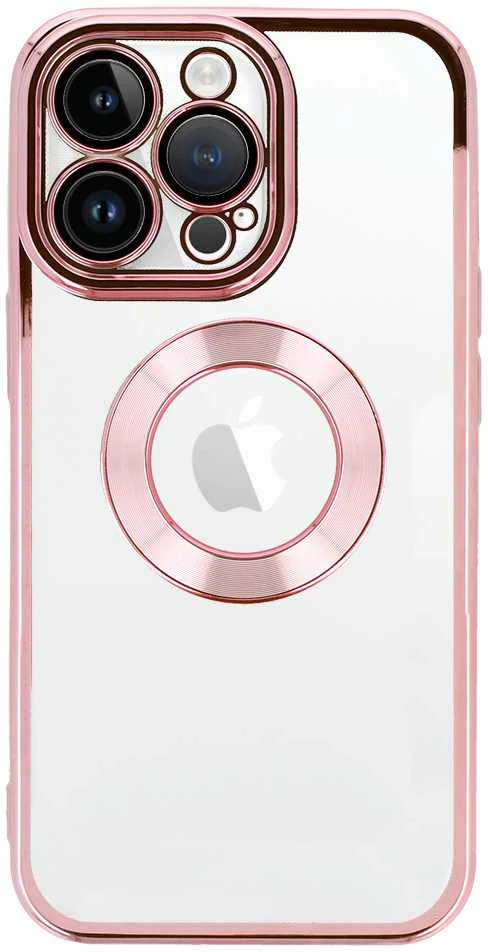 Topt Beauty skaidrus dėklas skirtas iPhone 12 Pro Max rožinės spalvos
