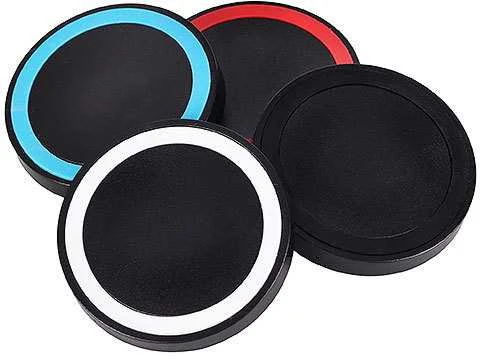 Fusion Accessories Topt Belaidis įkroviklis QI Universal – ROUND Type 01 juodos spalvos (min. 2A)