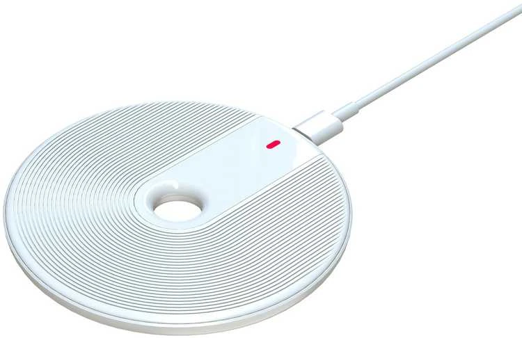 Toptel Topt Belaidis įkroviklis QI Universal Fast Charge – FC06 15W baltos spalvos (min.2A)