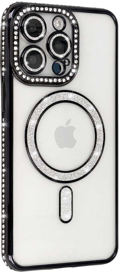 Toptel Topt Bling Magsafe Dėklas skirtas Apple iPhone 17 Pro Max juodos spalvos