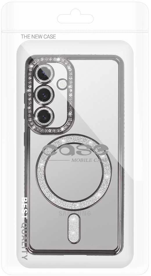 Fusion Accessories Topt Bling Magsafe Dėklas skirtas Samsung Galaxy A26 5G juodos spalvos