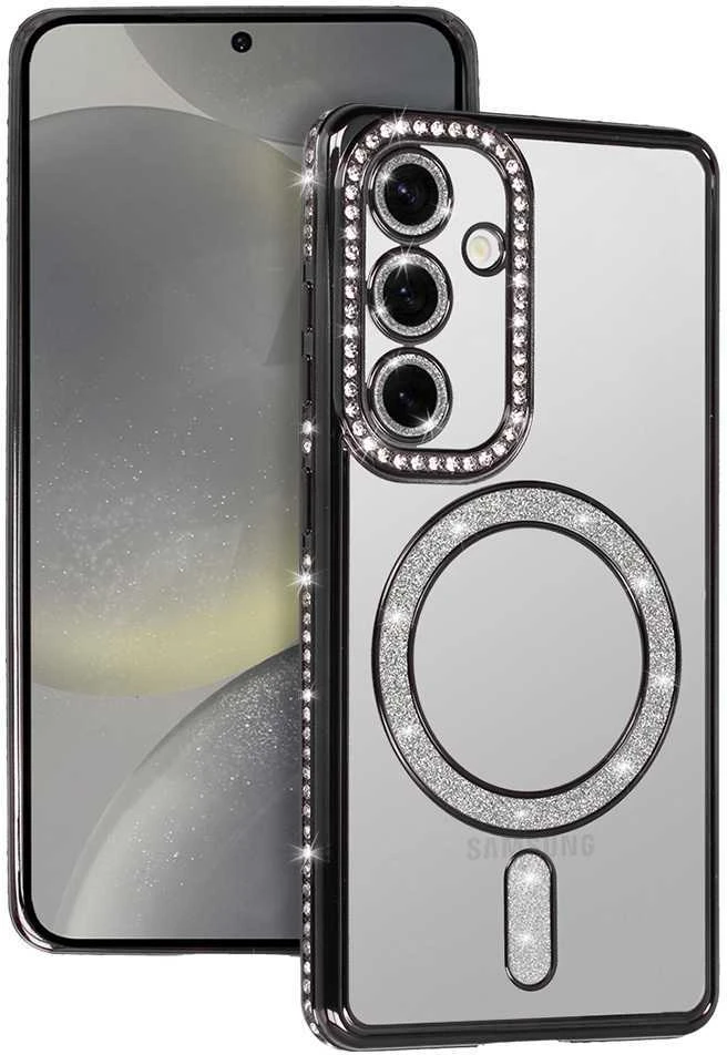 Fusion Accessories Topt Bling Magsafe Dėklas skirtas Samsung Galaxy A26 5G juodos spalvos