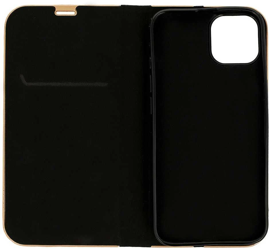 Fusion Accessories Topt Book dėklas su rėmeliu skirtas Huawei P8 Lite 2017/P9 Lite 2017 juodos spalvos