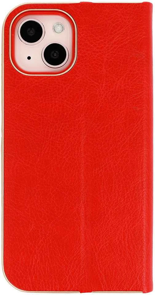 Fusion Accessories Topt Book dėklas su rėmeliu skirtas Huawei P8 Lite 2017/P9 Lite 2017 raudonos spalvos