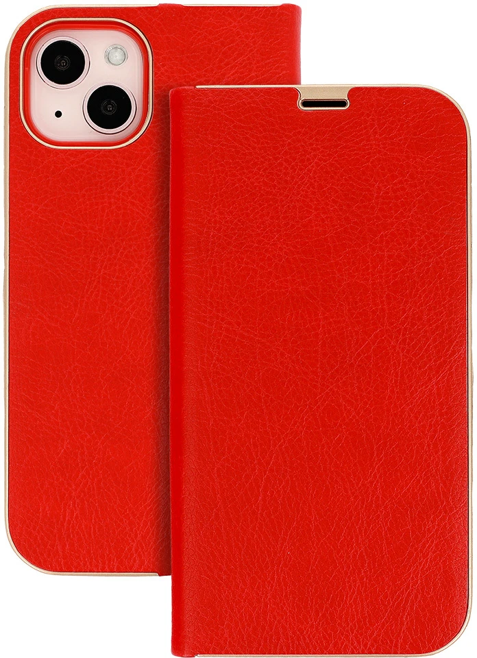 Fusion Accessories Book Dėklas with frame skirtas Samsung Galaxy J7 2017 red
