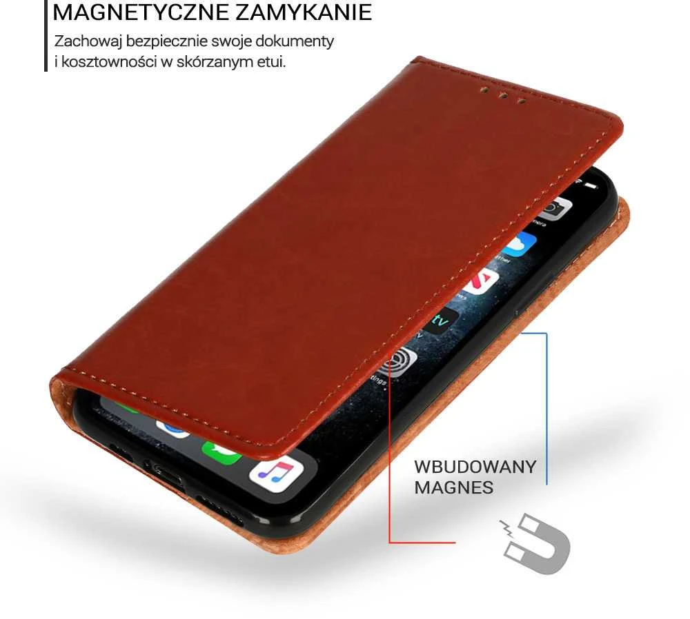 Toptel Topt Book Special dėklas skirtas Samsung Galaxy S22 Plus rudos spalvos