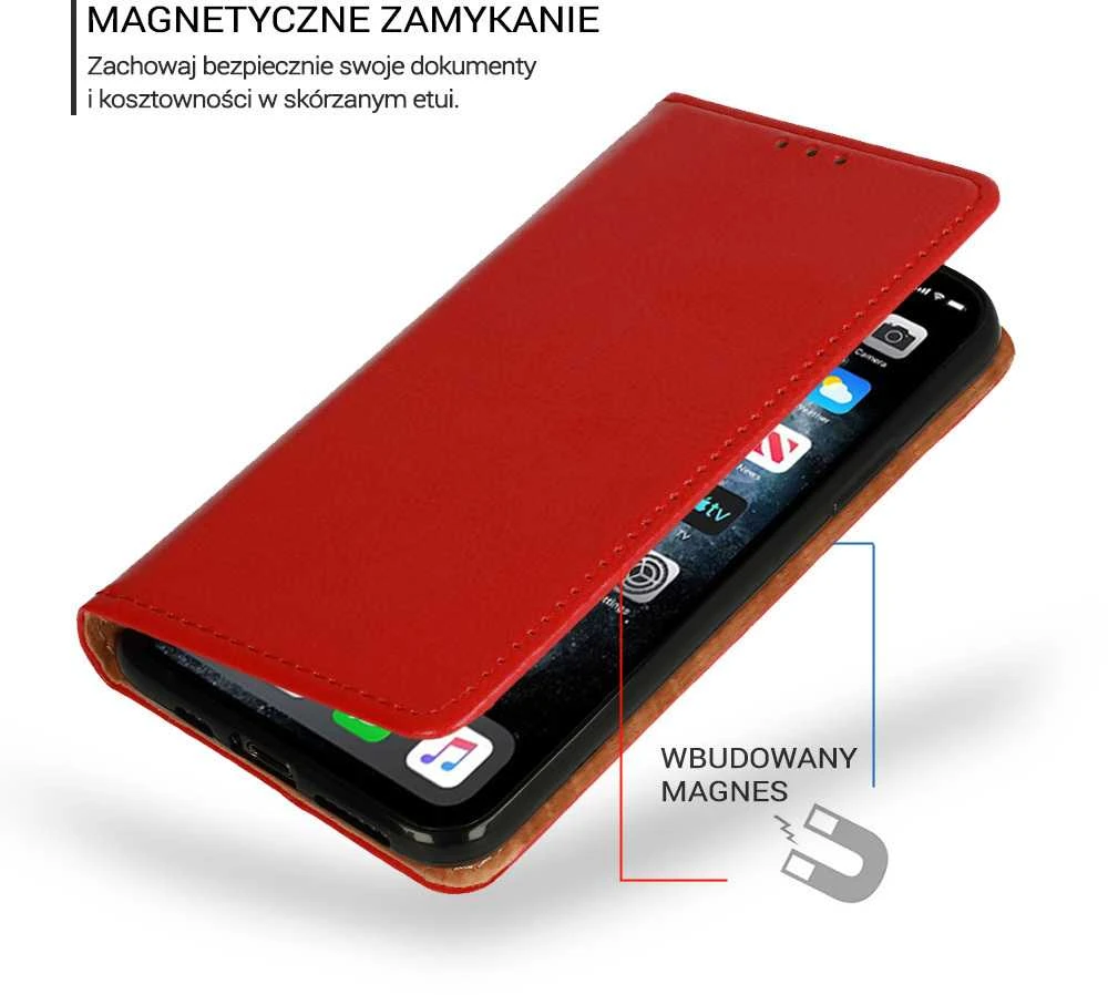 Fusion Accessories Topt Book Special dėklas skirtas Samsung Galaxy A05 raudonos spalvos
