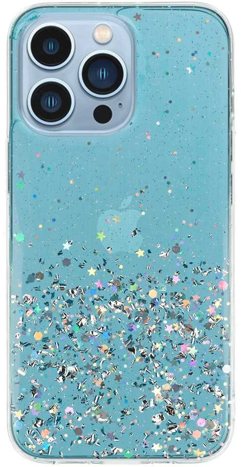 Fusion Accessories Topt Brilliant skaidrus dėklas skirtas Apple iPhone 13 Pro mėlynos spalvos