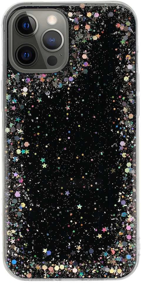 Fusion Accessories Topt Brilliant skaidrus dėklas skirtas Apple iPhone 12 Pro Max juodos spalvos