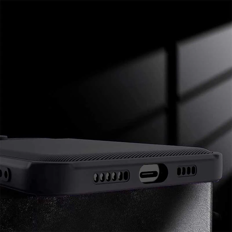 Topt Camera Protected dėklas skirtas Apple iPhone 15 juodos spalvos