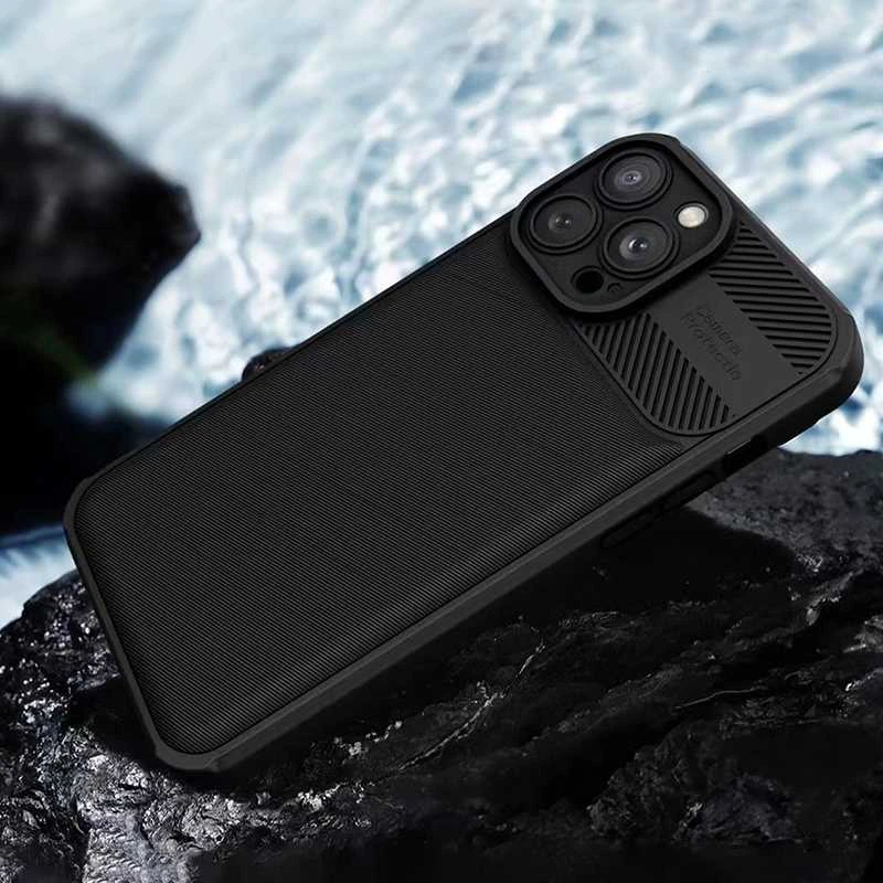 Toptel Topt Camera Protected dėklas skirtas Xiaomi Redmi Note 13 4G juodos spalvos