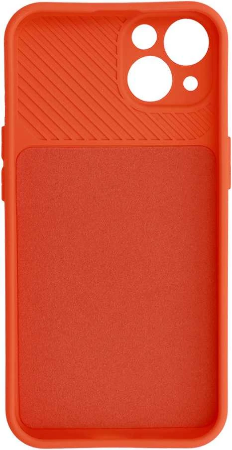 Fusion Accessories Topt Camshield Soft dėklas skirtas Apple iPhone 14 oranžinės spalvos
