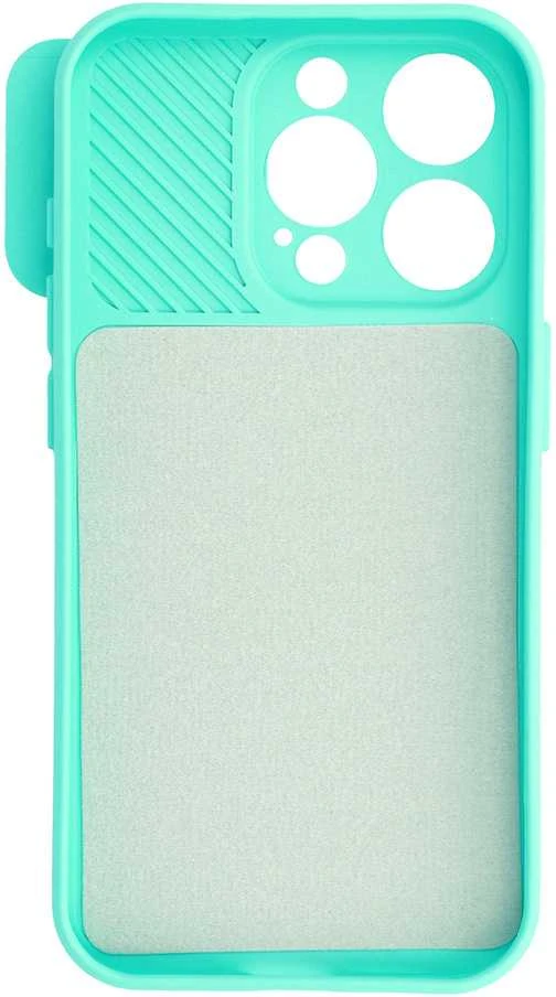 Toptel Topt Camshield Soft dėklas skirtas Apple iPhone 15 Pro Max mėtų spalvos