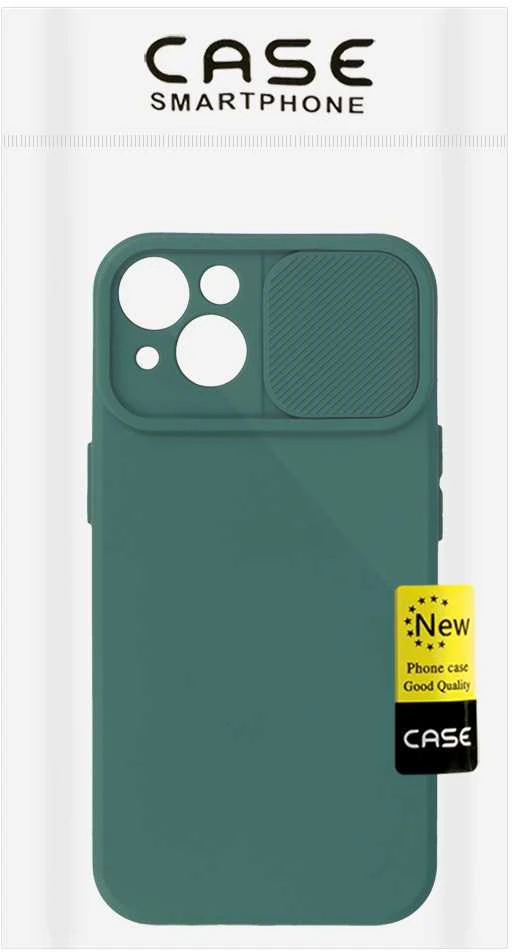 Fusion Accessories Topt Camshield Soft dėklas skirtas Apple iPhone 13 Dark žalias