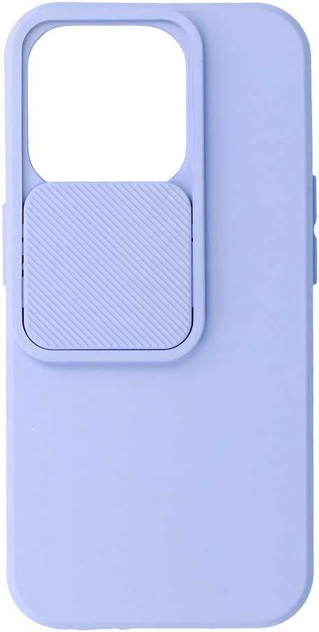 Fusion Accessories Topt Camshield Soft dėklas skirtas Apple iPhone 15 Pro Light violetinės spalvos