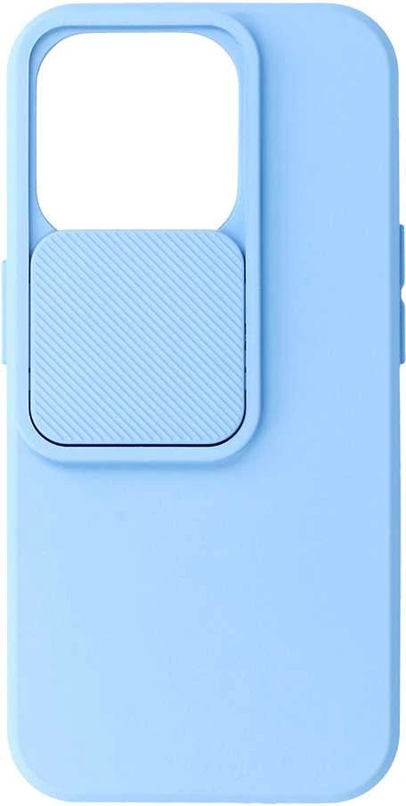 Fusion Accessories Topt Camshield Soft dėklas skirtas Apple iPhone 15 Pro Max Light mėlynos spalvos