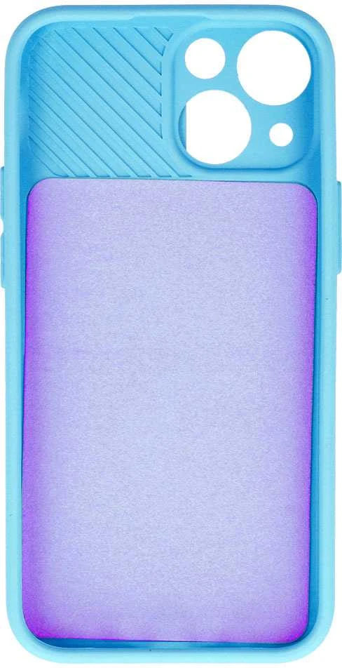 Fusion Accessories Topt Camshield Soft dėklas skirtas Apple iPhone 14 Pro Max Light mėlynos spalvos
