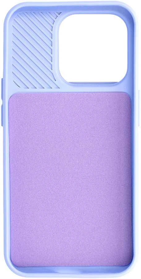 Fusion Accessories Topt Camshield Soft dėklas skirtas Apple iPhone 15 Pro Light violetinės spalvos