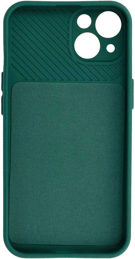 Fusion Accessories Topt Camshield Soft dėklas skirtas Apple iPhone 13 Dark žalias