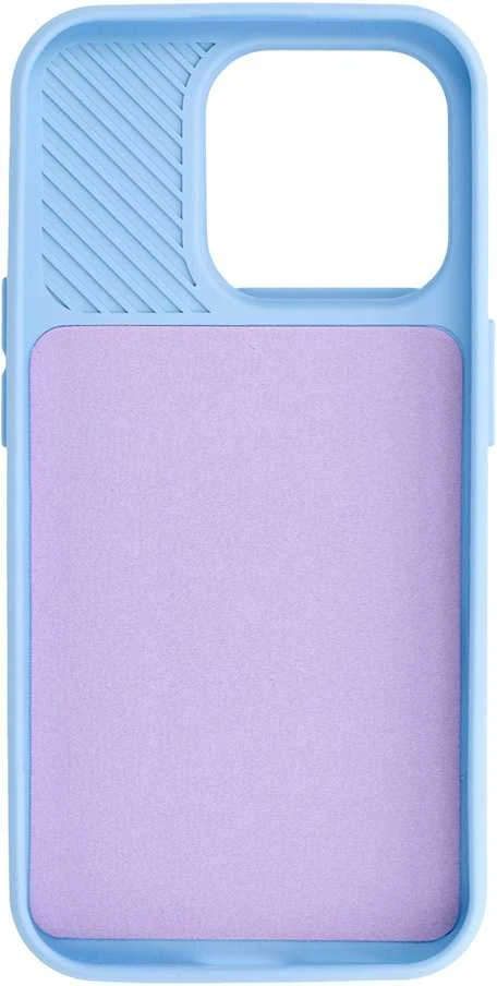 Fusion Accessories Topt Camshield Soft dėklas skirtas Apple iPhone 15 Pro Max Light mėlynos spalvos