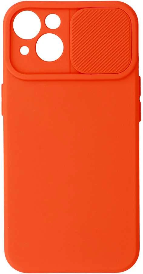 Fusion Accessories Topt Camshield Soft dėklas skirtas Apple iPhone 14 oranžinės spalvos