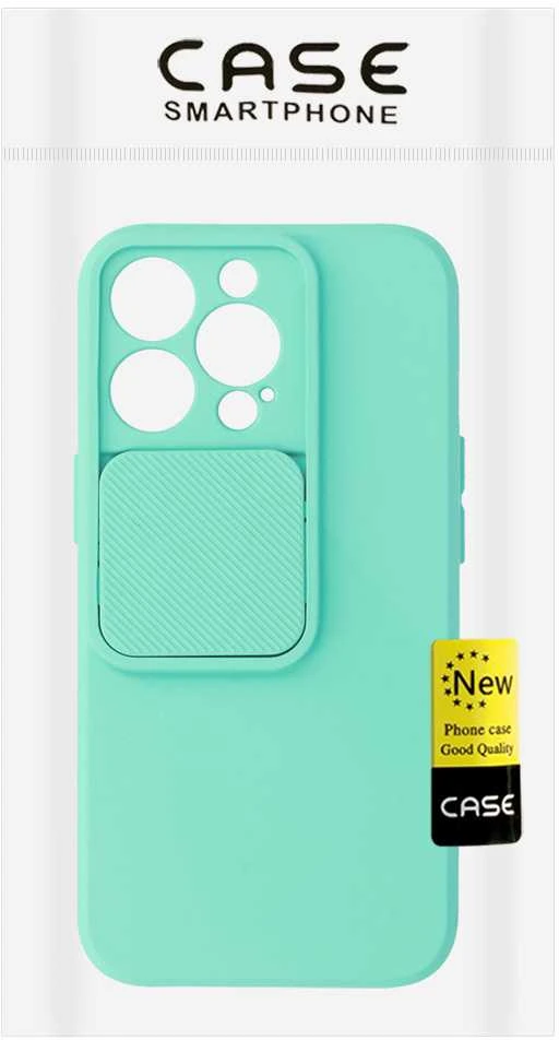 Fusion Accessories Topt Camshield Soft dėklas skirtas Apple iPhone 13 Pro mėtų spalvos