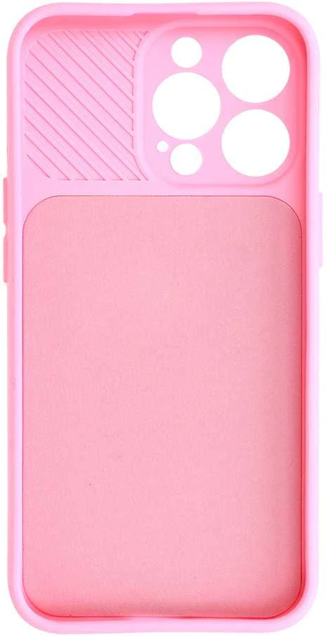 Fusion Accessories Topt Camshield Soft dėklas skirtas Apple iPhone 13 Pro Light rožinės spalvos