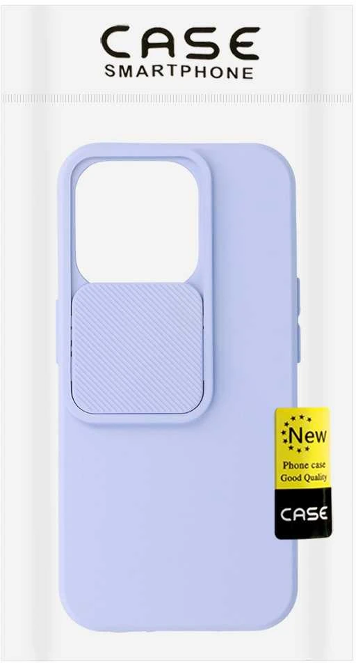 Fusion Accessories Topt Camshield Soft dėklas skirtas Apple iPhone 15 Pro Light violetinės spalvos