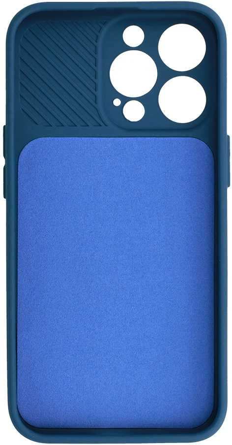 Fusion Accessories Topt Camshield Soft dėklas skirtas Apple iPhone 13 Pro Max mėlynos spalvos
