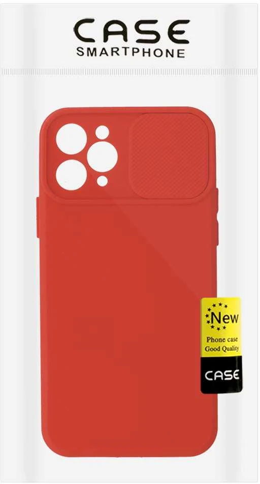 Fusion Accessories Topt Camshield Soft dėklas skirtas Apple iPhone 11 Pro Raudona