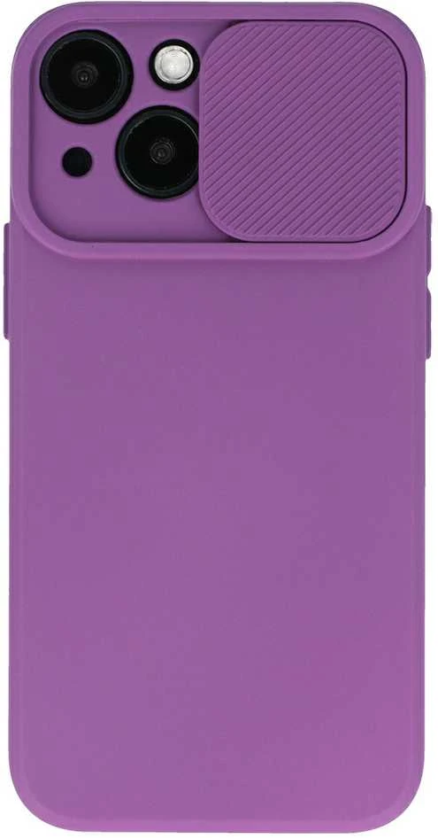 Toptel Topt Camshield Soft dėklas skirtas Apple iPhone 15 Pro Max violetinės spalvos