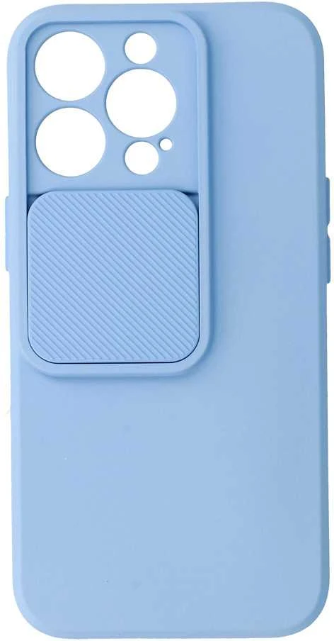 Fusion Accessories Topt Camshield Soft dėklas skirtas Apple iPhone 13 Pro Light mėlynos spalvos